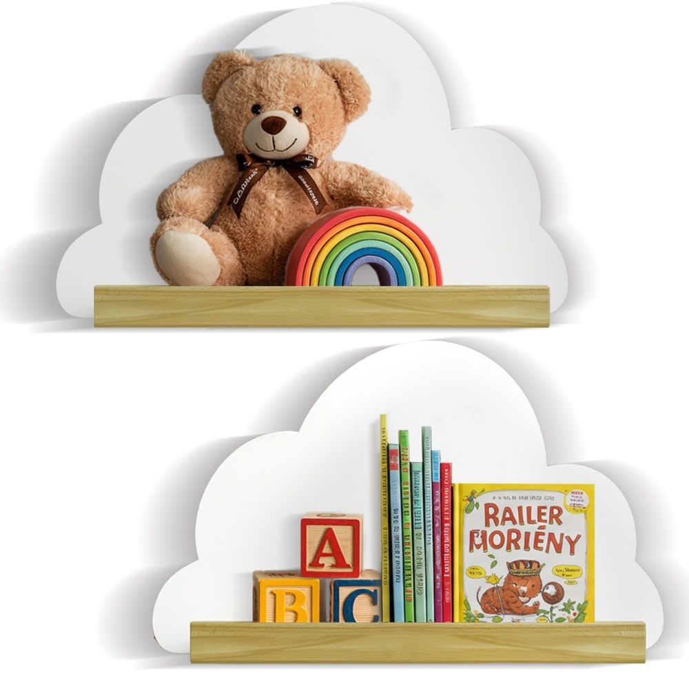 Cloud Shaped Wall Shelves - set of 2